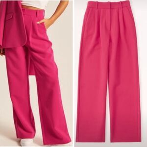Women's Pink Wide-Leg Pants